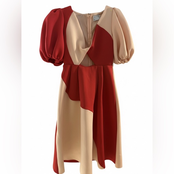 ASOS Dresses & Skirts - Elegant Red and Cream Women's Dress